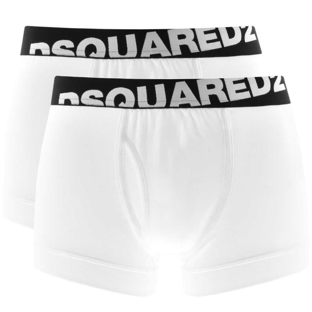 Alternative Image for ProductDSQUARED2 Underwear Double Pack Trunks White1
